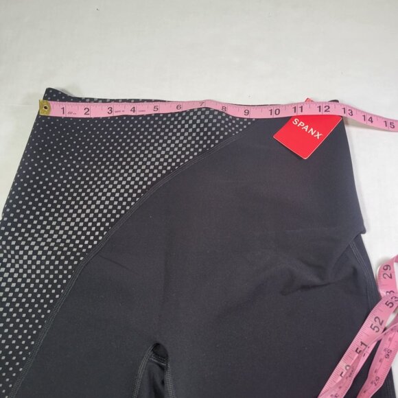 Spanx Women Every.Wear Black Asymmetrical Reflective Leggings Black Size S - Picture 6 of 9
